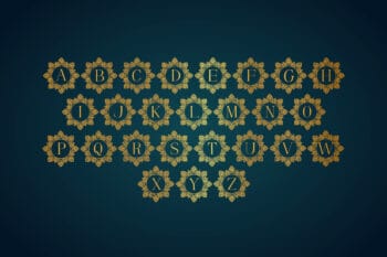 mandala monogram font