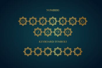 mandala monogram font