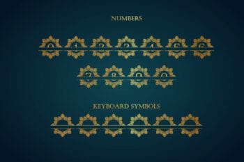 mandala monogram font