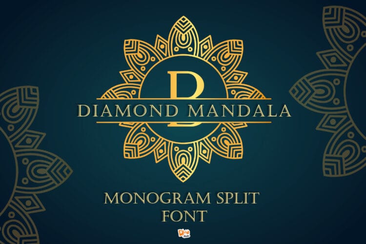 mandala monogram font