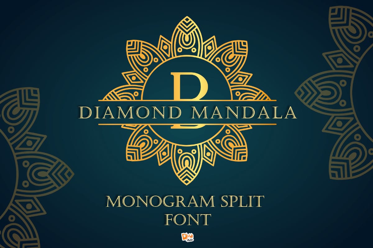 mandala monogram font