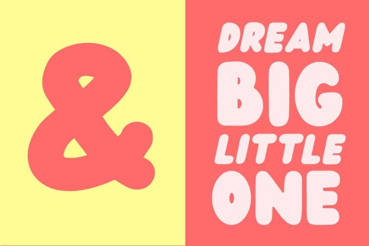 display fun rounded font