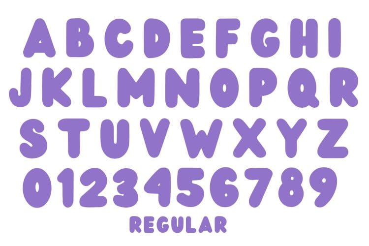 display fun rounded font