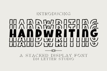 stacked display font