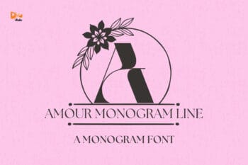 Amour Monogram Line Font