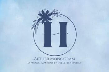 Aether Monogram Font