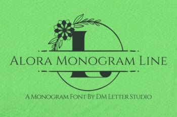 Alora Monogram Line Font