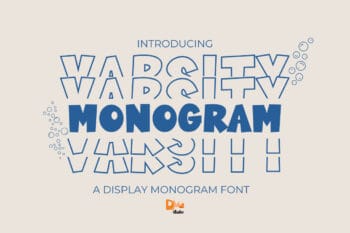 Varsity Monogram Font