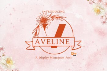Aveline Monogram Line Font
