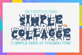 Simple Collage Font