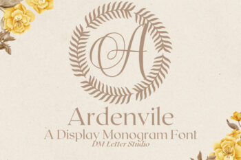 Ardenvale Monogram Font