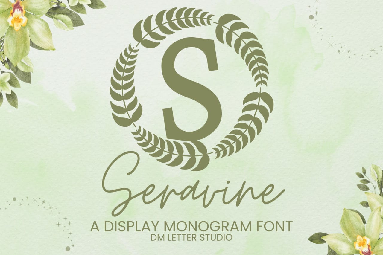 Seravine Monogram Font