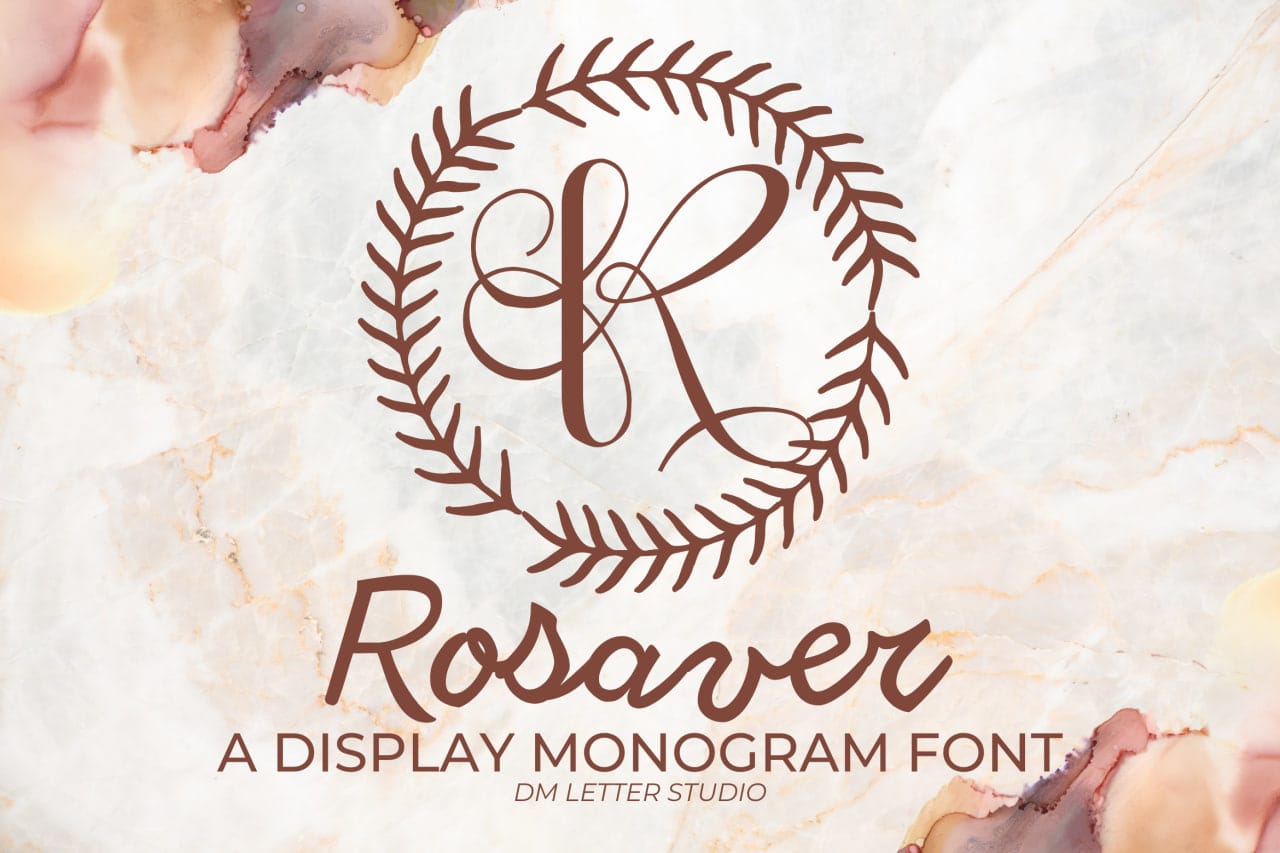 Rosaver Monogram Font