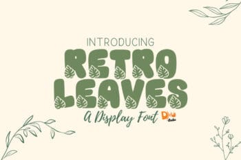 Retro Leaves Font