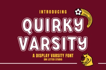 Quirky Varsity Font