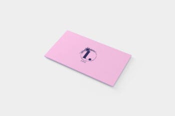 Aurora Bloom Monogram on card mockup
