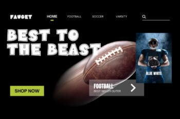 Varsity College Font on website mockup