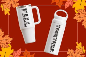 Autumn College Font on bottle mock up