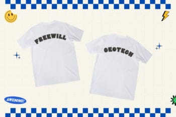 Varsity College Font on shirt mockup