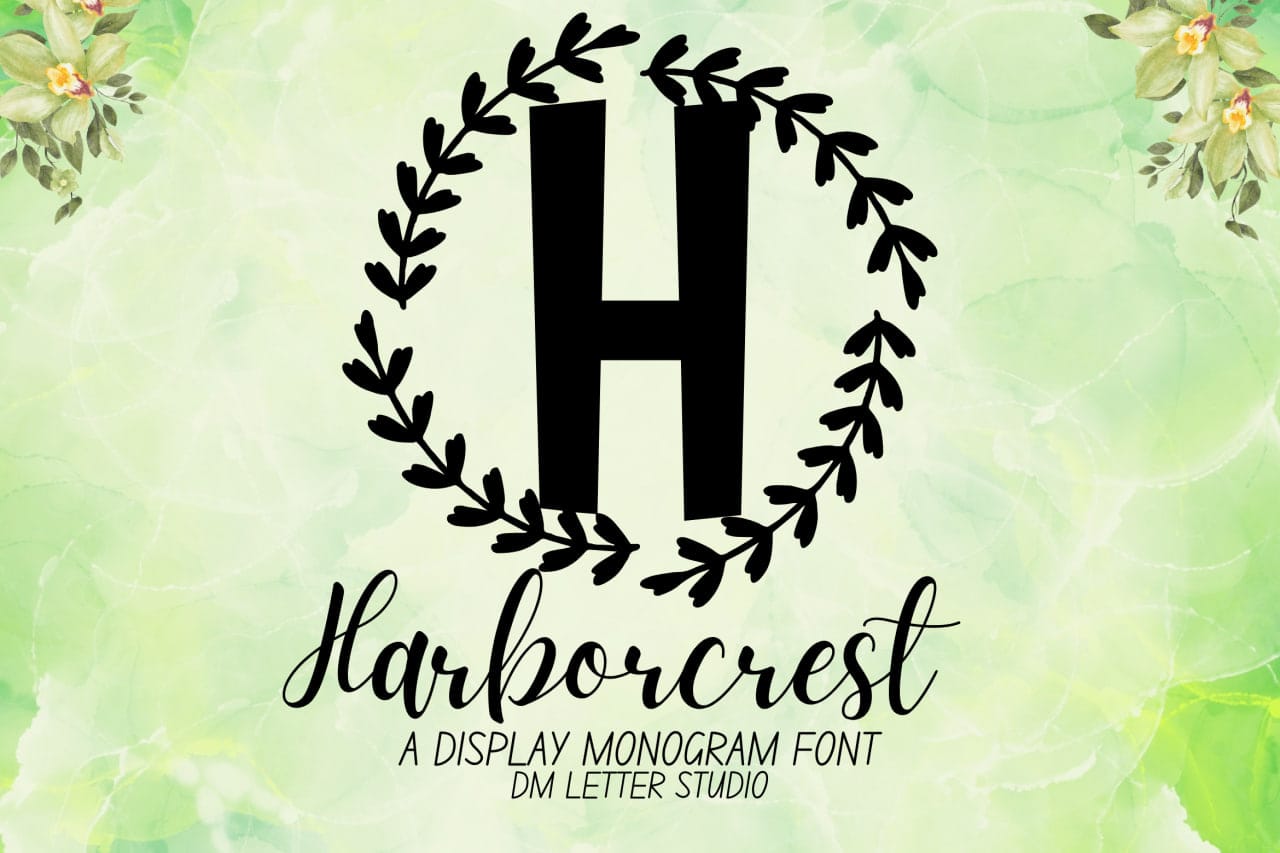Harborcrest Monogram Font