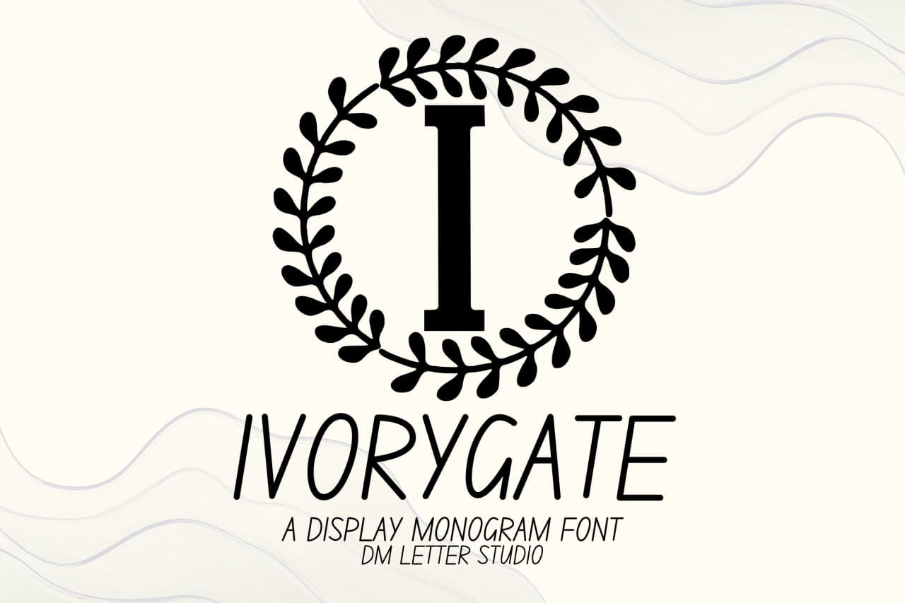 Ivorygate Monogram Font