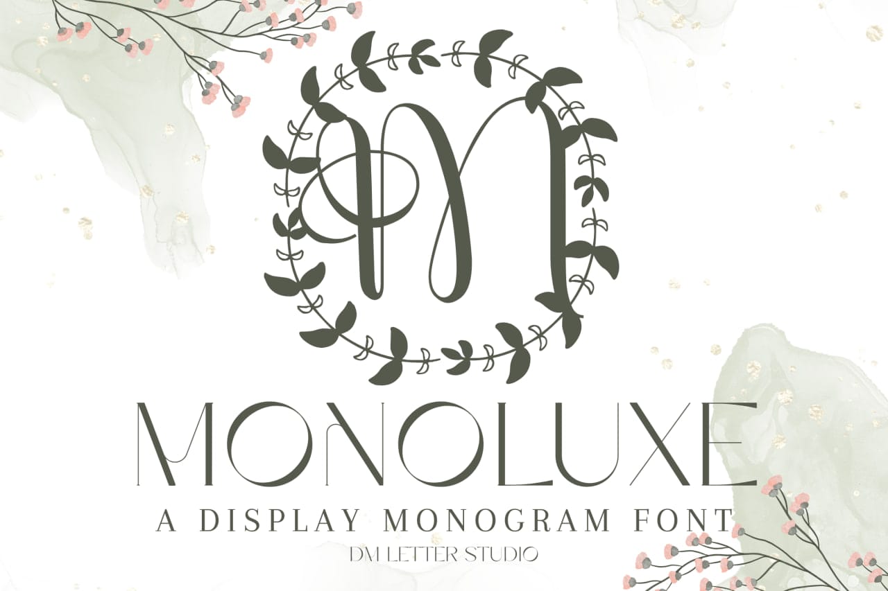 Monoluxe Monogram Font
