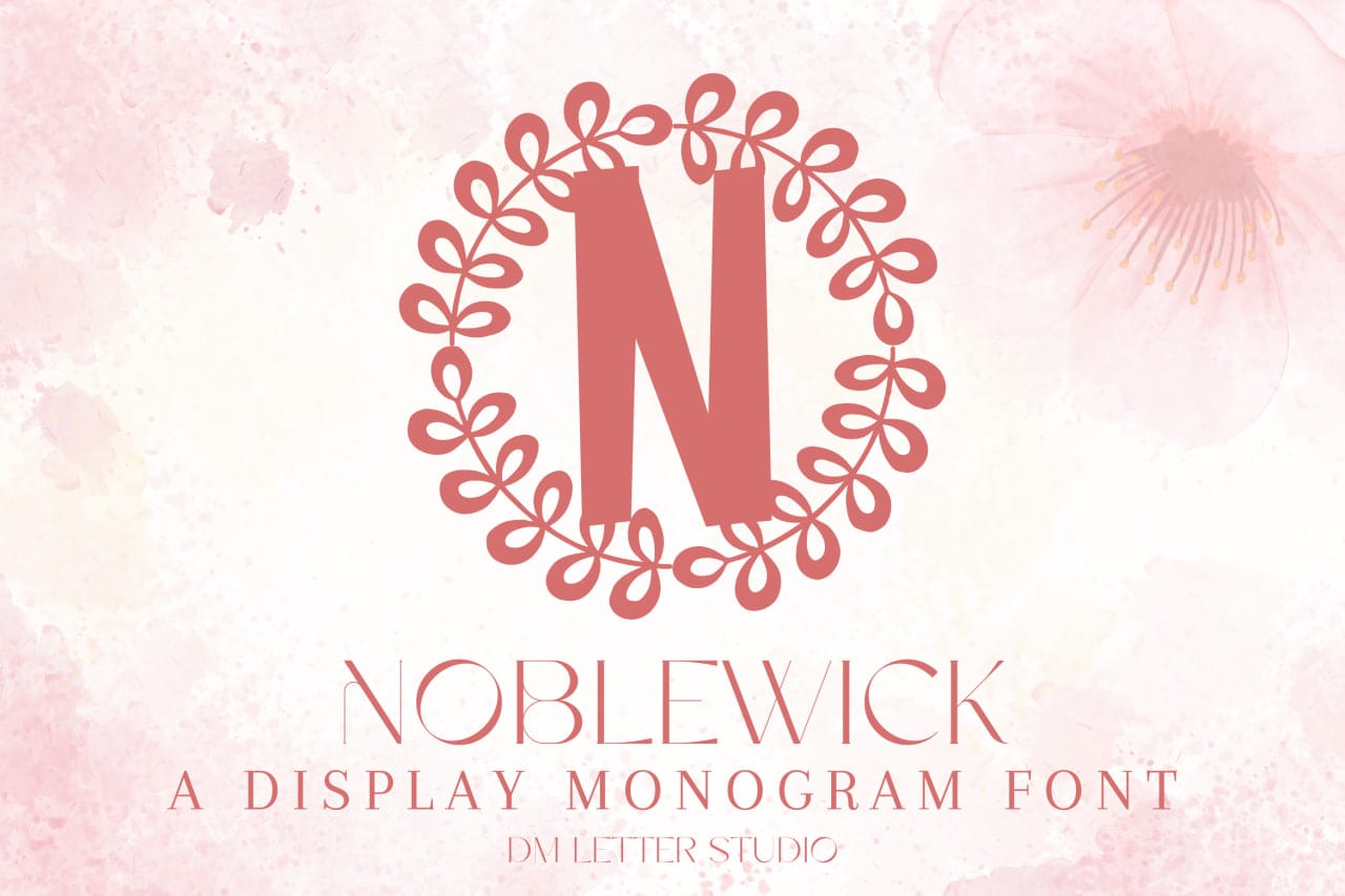 Noblecraft Monogram Font