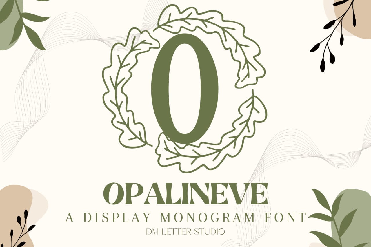 Opalineve Monogram Font