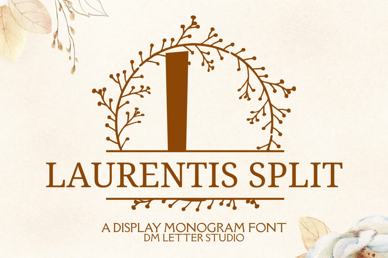 Laurentis Split Monogram