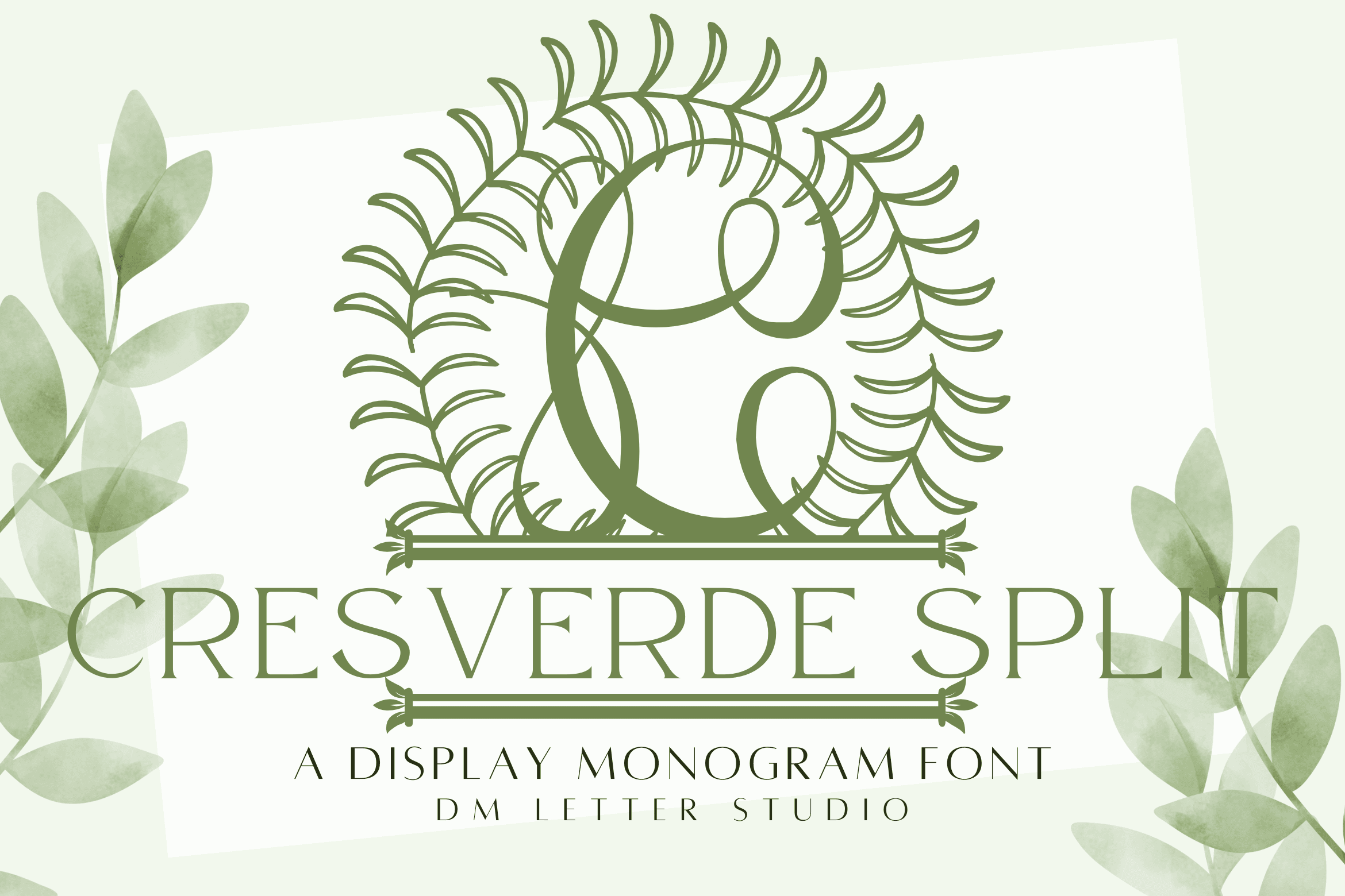 Cresverde Split Monogram