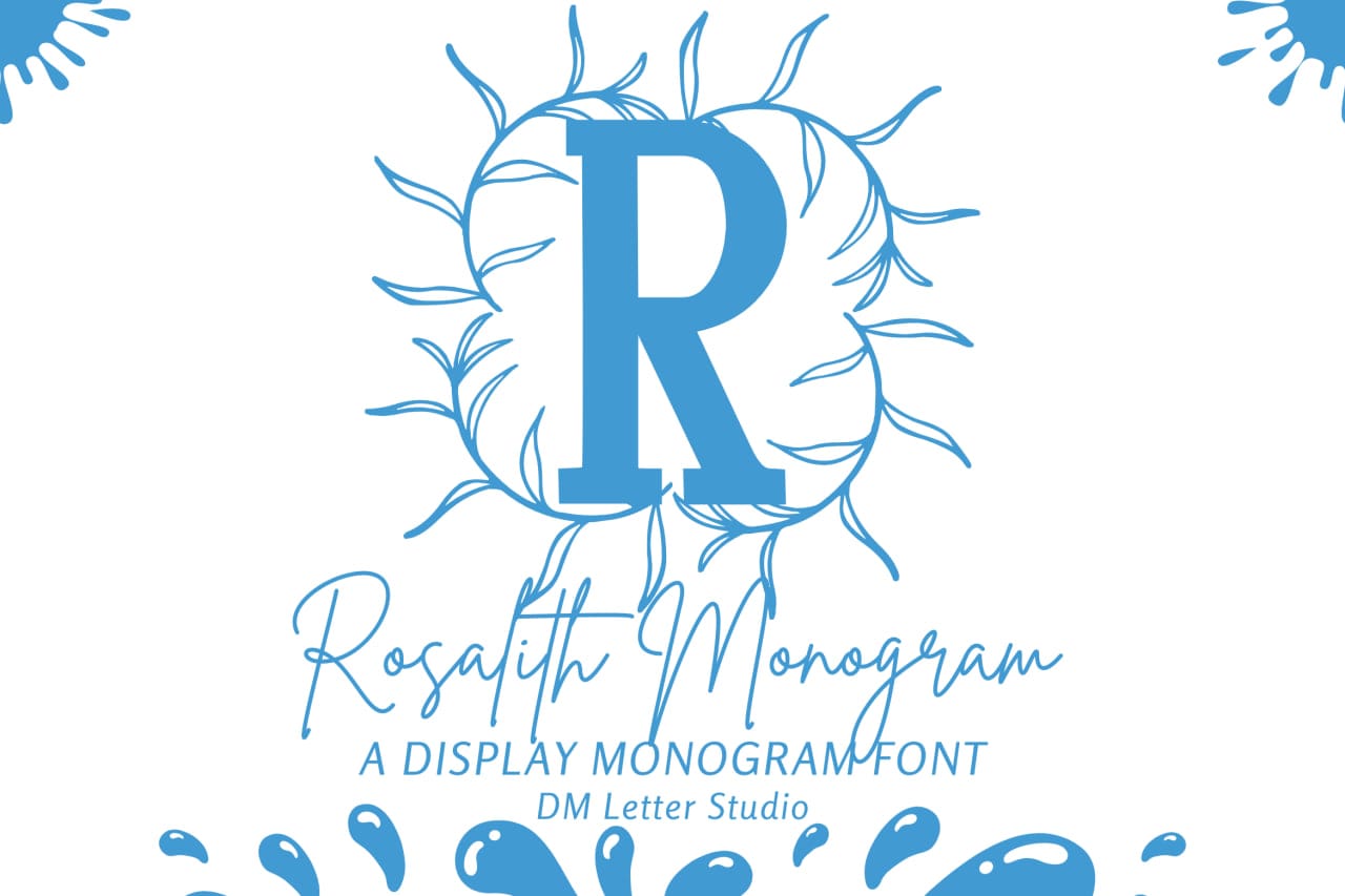 Rosalith Monogram Font