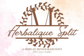 Herbalique Split Monogram