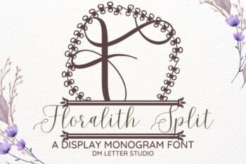 Floralith Split Monogram