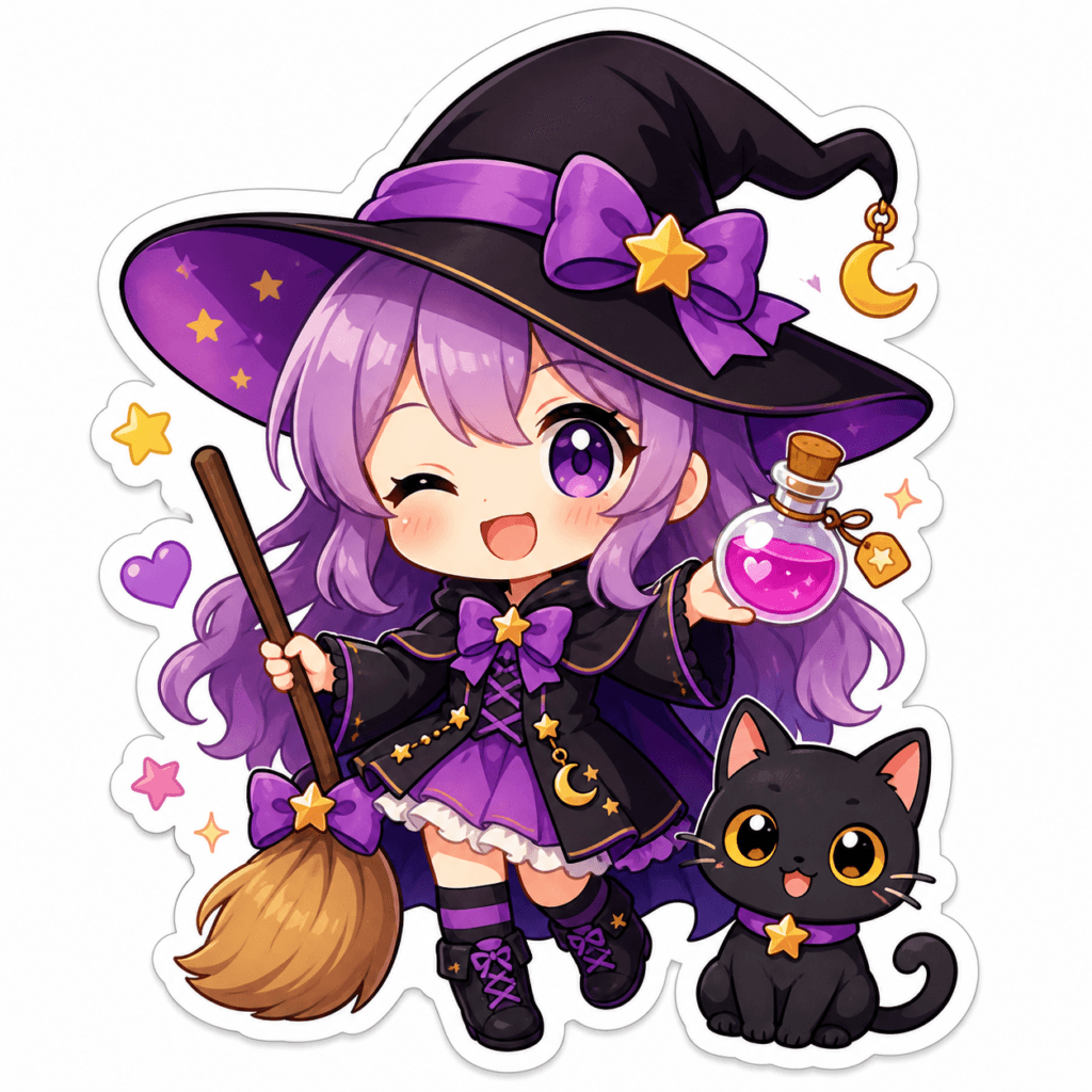 Halloween sticker AI prompts