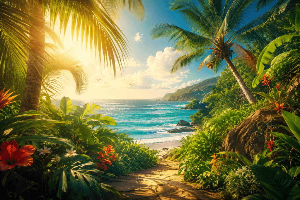 summer AI background prompts