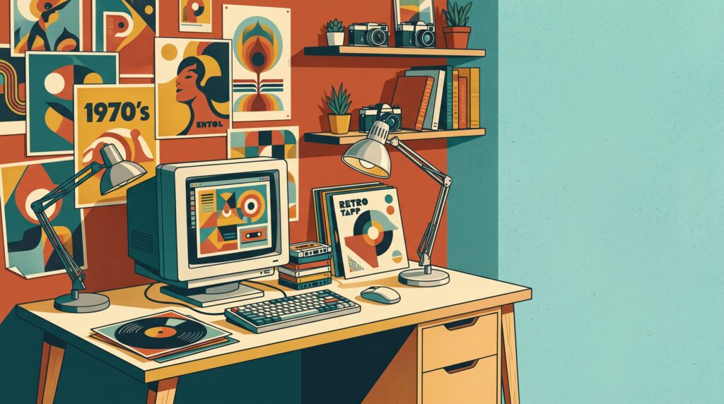 retro graphic design ideas