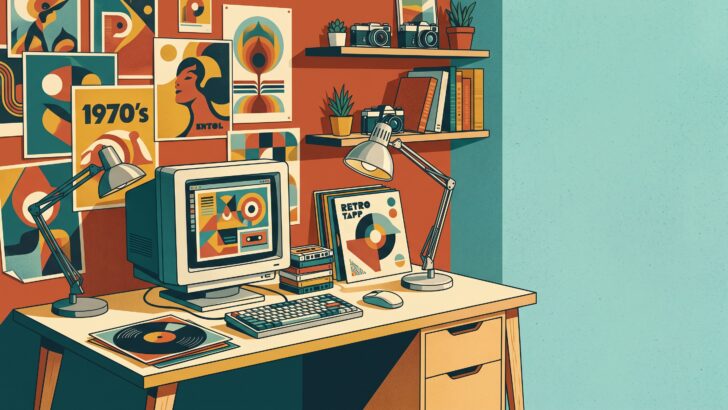 retro graphic design ideas