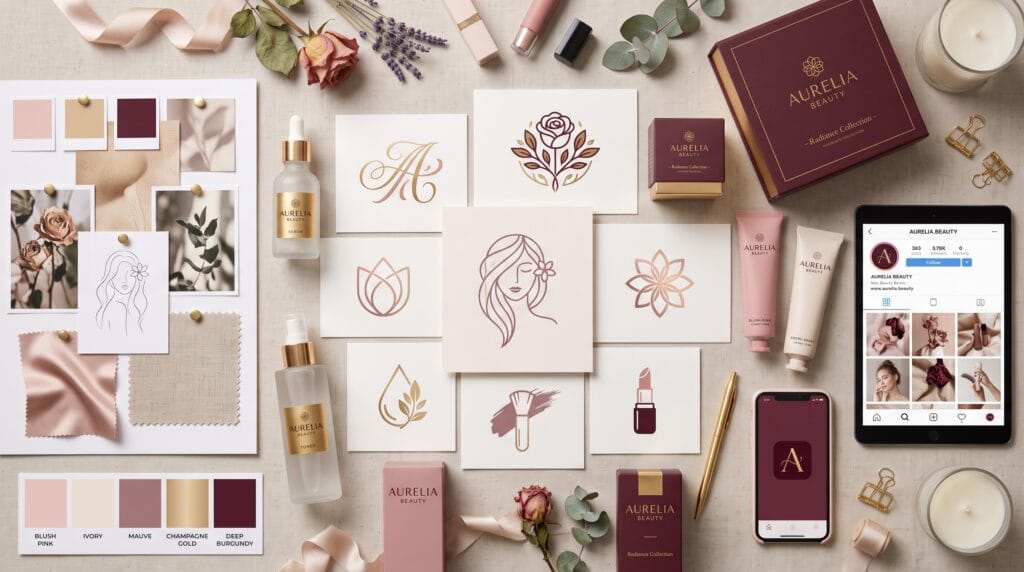 AI beauty logo prompts