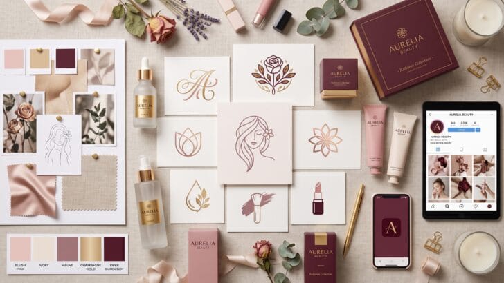 AI beauty logo prompts