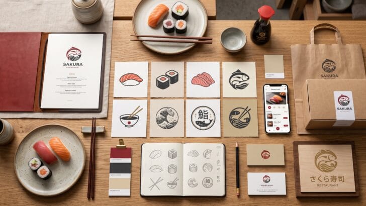 sushi icon logo prompts