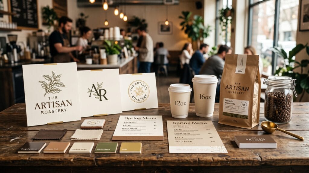 cafe logo color ideas
