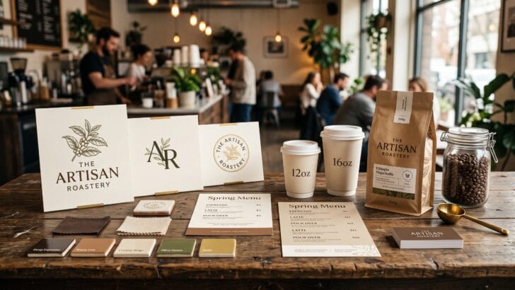 cafe logo color ideas