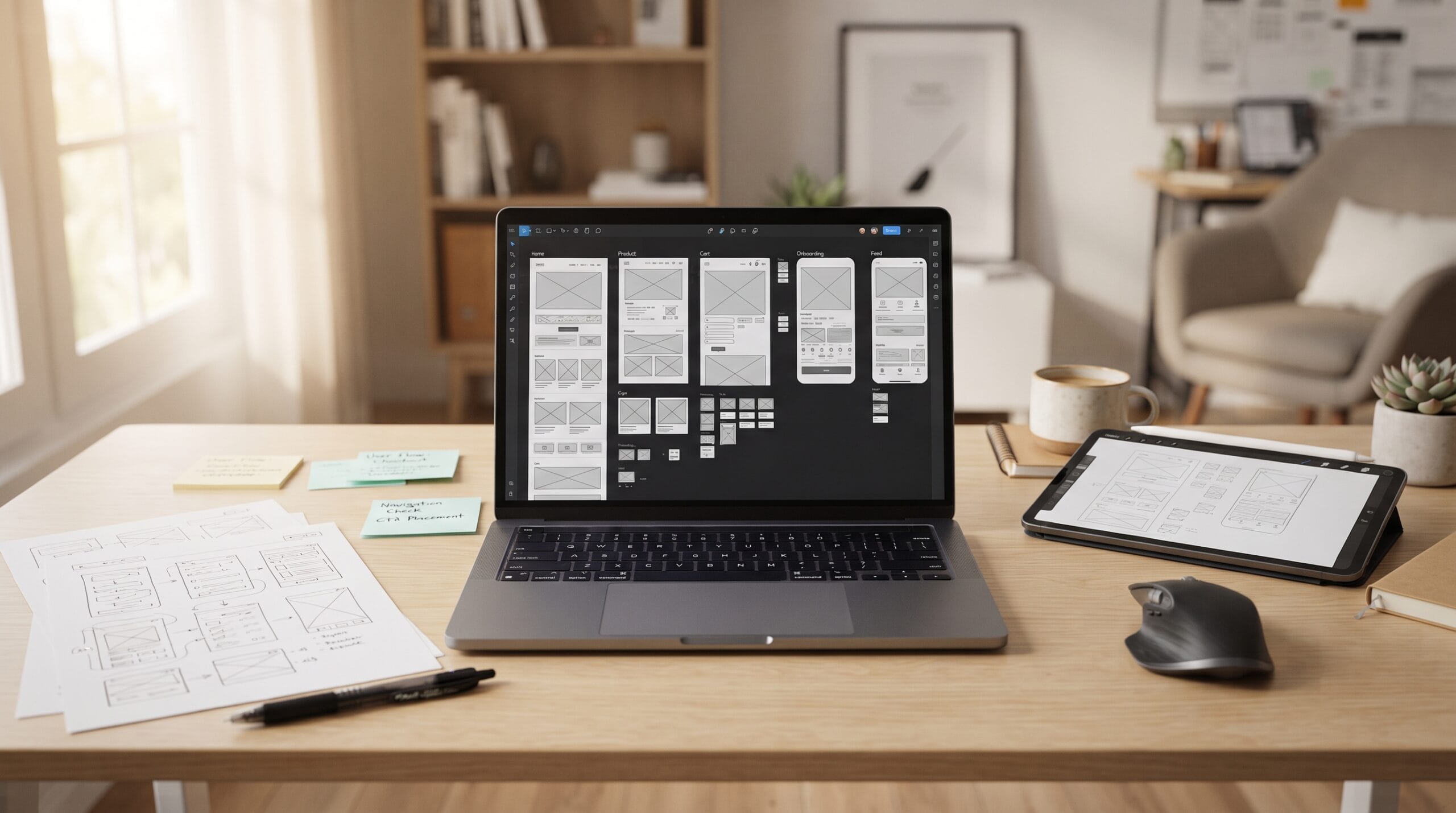 UX wireframe examples