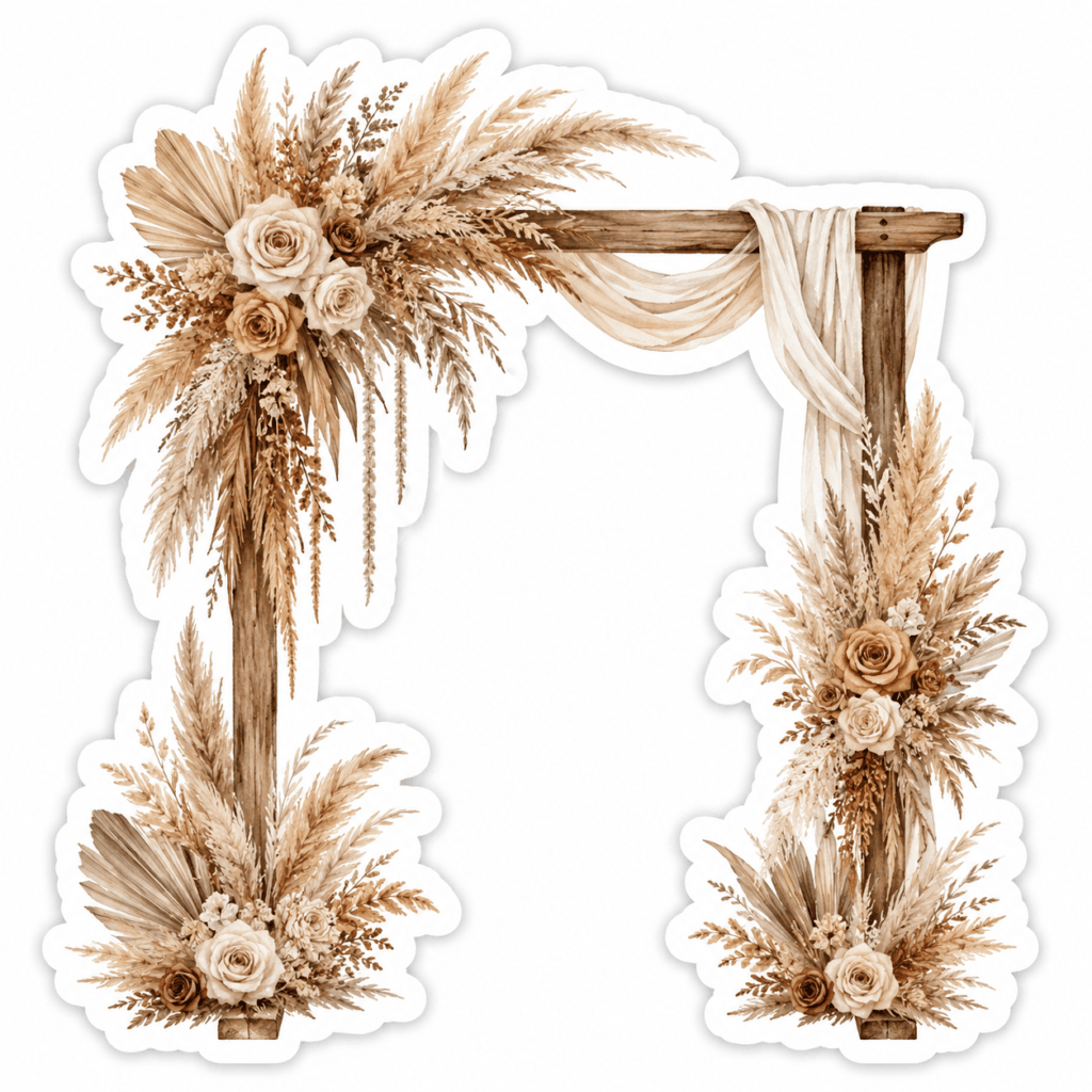 wedding sticker AI prompt