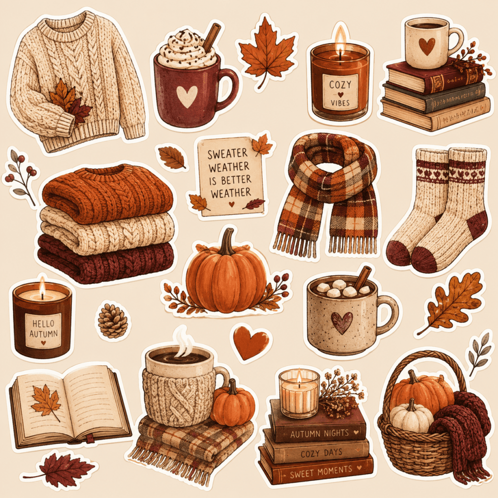 seasonal sticker AI prompts