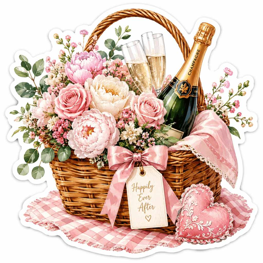 wedding sticker AI prompt