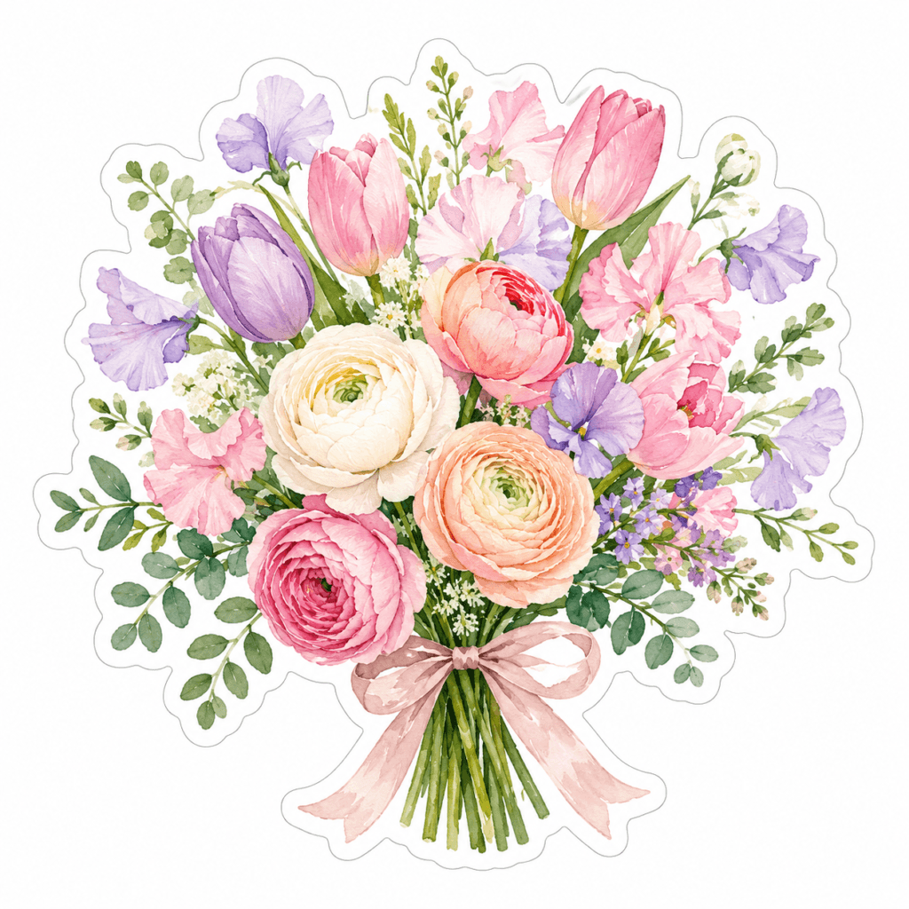 wedding sticker AI prompt