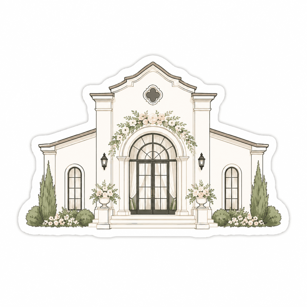 wedding sticker AI prompt