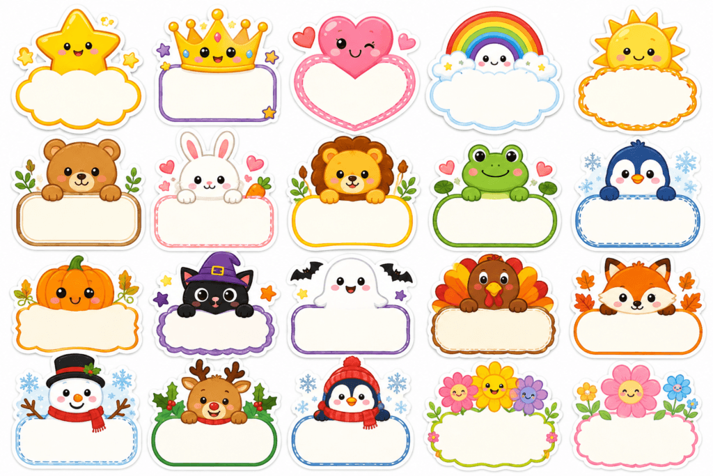 seasonal sticker AI prompts