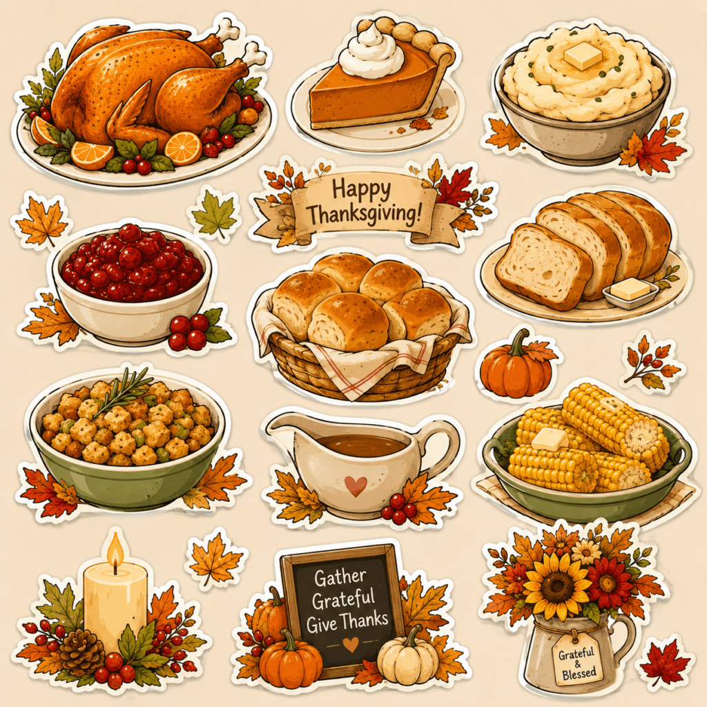 seasonal sticker AI prompts